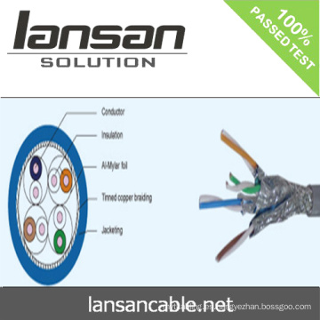 Cable del lan del cat7, prueba del fluke del paso, precio más barato de la alta calidad